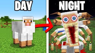 Minecraft but It Gets Scary at Night...