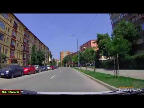 Driving through a typical communist era neighbourhood: Lunca Bârzavei (Reşiţa City, Romania).