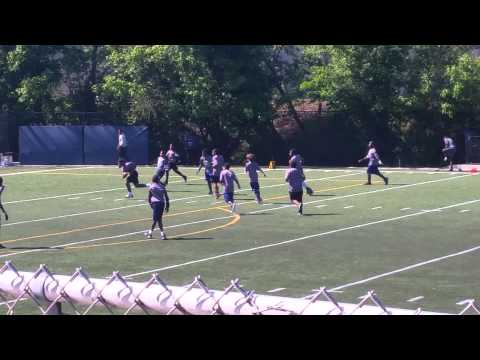 Wilkins # 44 of the Black Knights getting it in