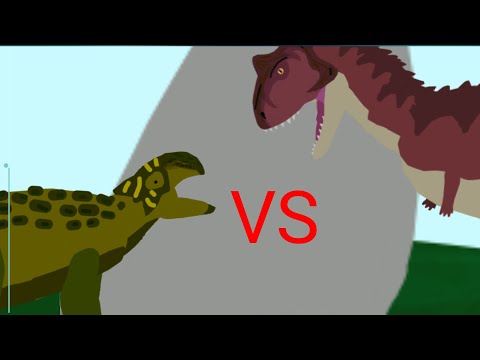 Ankylosaurus VS Carnotosaurus (ANIMATION) Herbivore Vs Carnivore