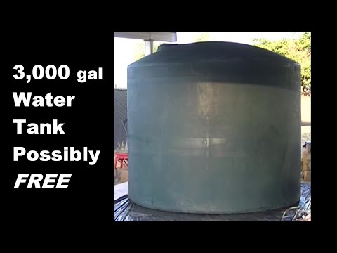 3,000 Gal Water Tank with Pump Set Up for Domestic Water Supply