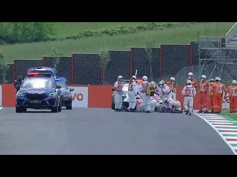schlimmer unfall uberschattet moto3-qualifying in mugello viral video | tanveer info tv