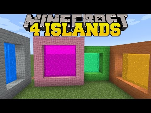 Minecraft: 4 ISLANDS! - THE 8 ISLANDS - Custom Map
