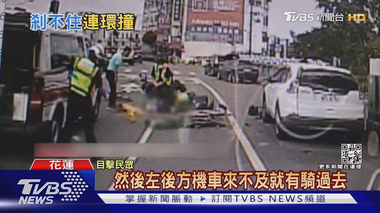 來不及閃!騎士雙載撞路邊轎車 釀追撞3傷