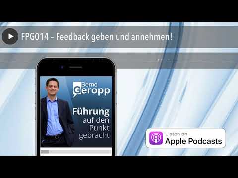 FPG014 – Feedback geben und annehmen!
