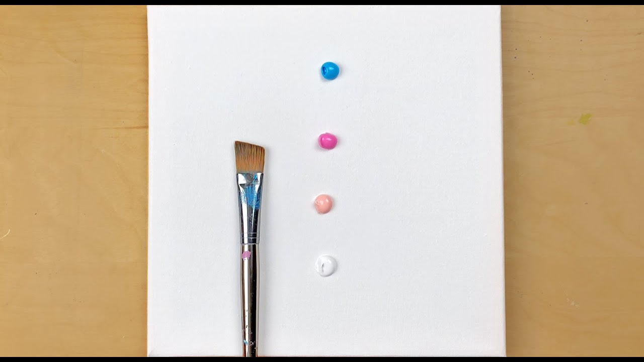 Pink & Blue Sunset | Acrylic Painting On Canvas