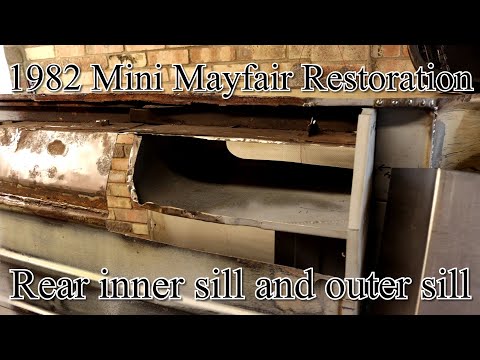 Classic mini restoration rear inner sill and outer sill.