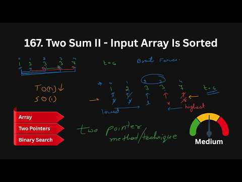 167  Two Sum II   Input Array Is Sorted