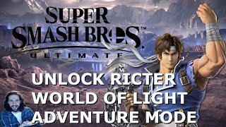 Super Smash Bros Ultimate How To Unlock Richter Belmont In World Of Light Adventure Mode