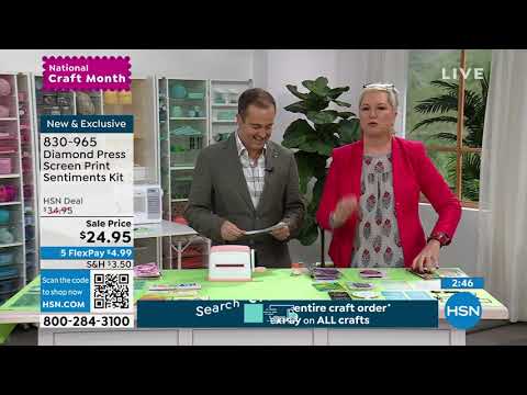 Diamond Press Screen Print Stencils and Dies Sentiments ...