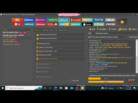 Vivo All Mtk New Sec Patch 2022 Support,Y21,Y20,Y15s,Y15A,Y12s,Y12 |Unlock Tool