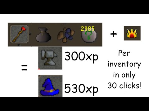 30 Clicks per Inventory - Superheat Mithril Method - OSRS