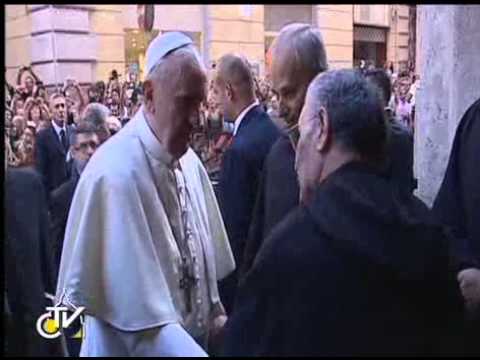 28.8.2013 pope francis arrives for mass at the church of saint augustine (1)