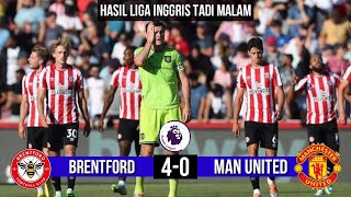 Brentford vs Manchester united~Hasil Liga Inggris Tadi Malam~Klasemen Premier League 2022~Pekan 2