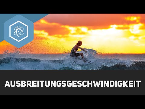 The propagation speed of waves