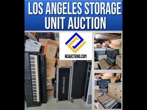 NCauctions.com - Los Angeles Storage Unit Jackson Browne Records Vintage Vinyl Keyboards