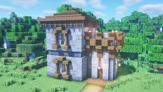 【マインクラフト】石工の家の作り方【Minecraft】How to Build a Stone House【マイクラ建築】