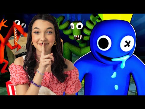 VIREI O AZUL BABÃO PRA ENGANAR OS MONSTROS (Rainbow Friends) | Luluca Games