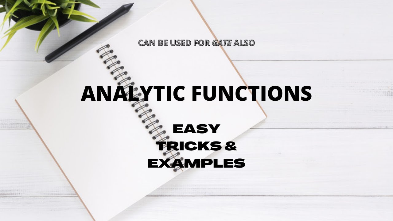 MCQ for Analytic functions