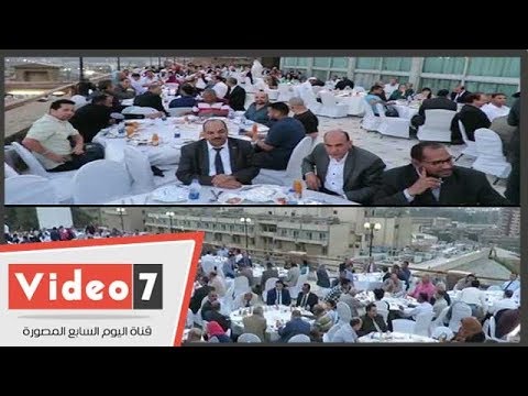 محلب وعمر مروان ولبيب ونجوم السياسة والفن والرياضة بحفل إفطار أبناء الصعيد
