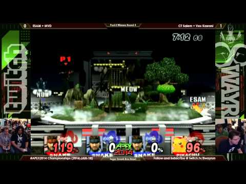 APEX 2014   SSBB P2W4   ESAM + MVD VS CT Salem + Vex Kasrani