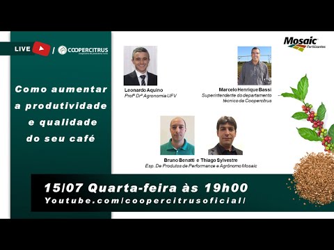 LIVE:  Como aumentar a produtividade e qualidade do seu café.