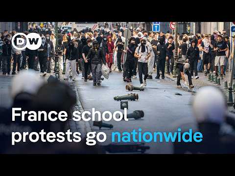 Police fire teargas as hundreds of thousands join student protests over crumbling schools | DW News