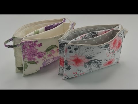 Sewing Makeup Bag | Makeup Pouch | Sewing Tutorial | Makeup Bag Free Pattern