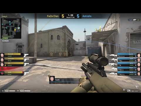 CS:GO POV Demo Astralis Xyp9x (26/19) vs FaZe (de_dust2)