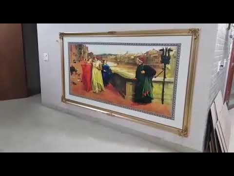 Famous art oyster henry holiday dante and beatrice canvas pa...