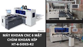 MÁY KHOAN CNC 6 MẶT CHÙM KHOAN KÉP HT-6-SIDES-R2