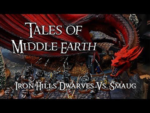 Tales of Middle Earth Ep.32: Iron Hills Dwarves Vs. Smaug Hobbit Battle Report