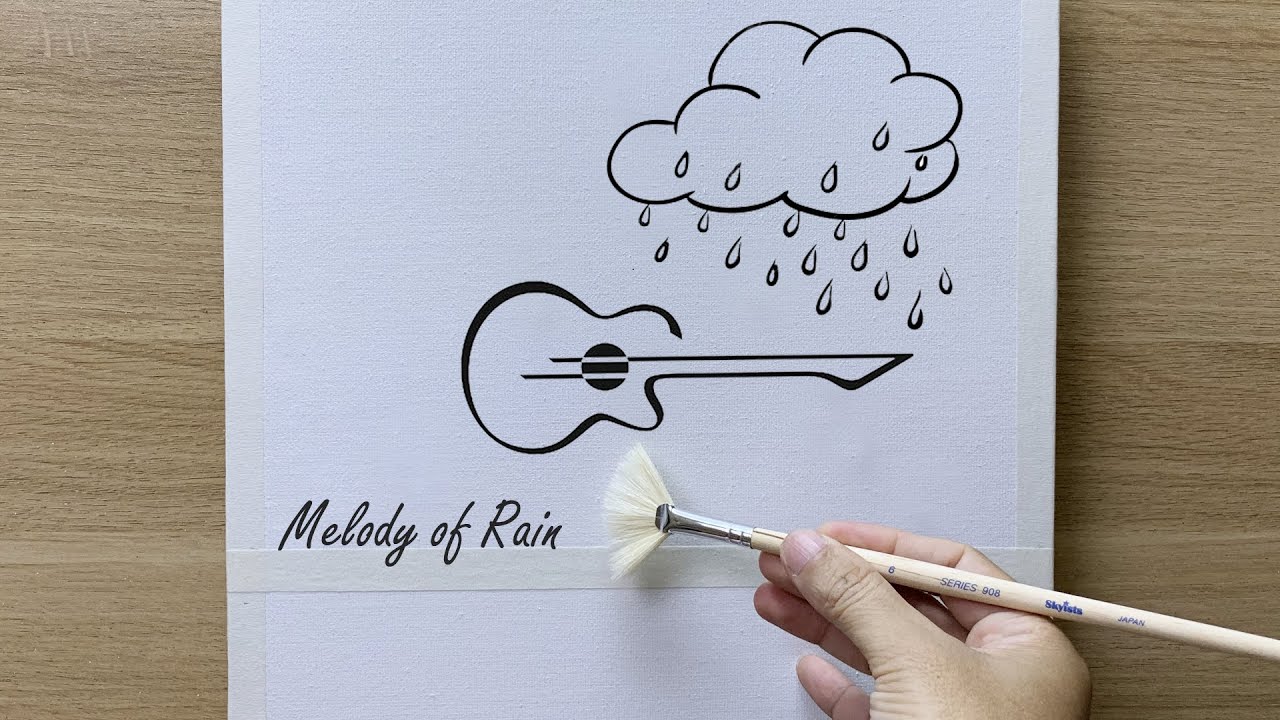 Acrylic - Melody Of Rain Painting