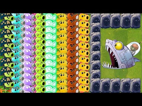 PvZ 2 Mega Gatling Pea REMAKE & All Peashooter With Other Projectile Plant