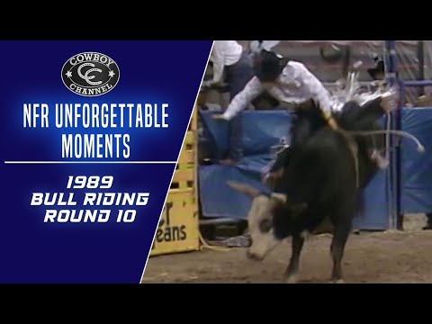 Cody Custer Wins the Round, Tuff Hedeman Rides Eight More for Lane | Full 1989 Round 10 Bull Riding