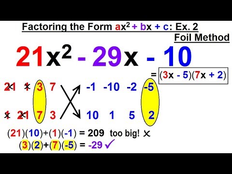 Algebra Ch 6 Factoring 1 of 55 What is a Factor