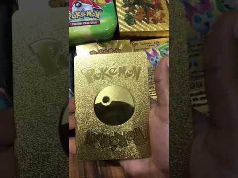 Gold Pikachu Pokemon Card