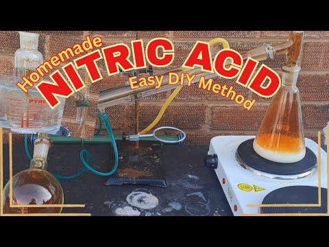 How to Make Nitric Acid at Home – Distilling Sodium Bisulfate & Potassium Nitrate!"
