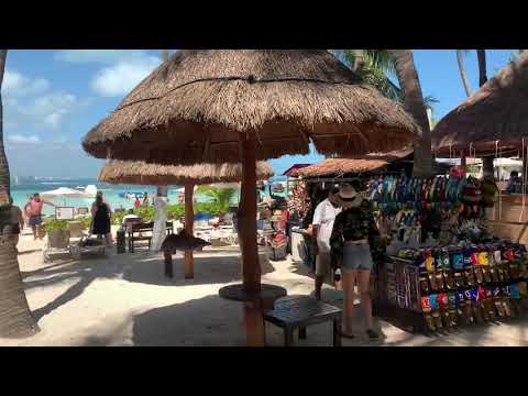 Walking through the beach at Dreams Sands Cancun. #Mexico