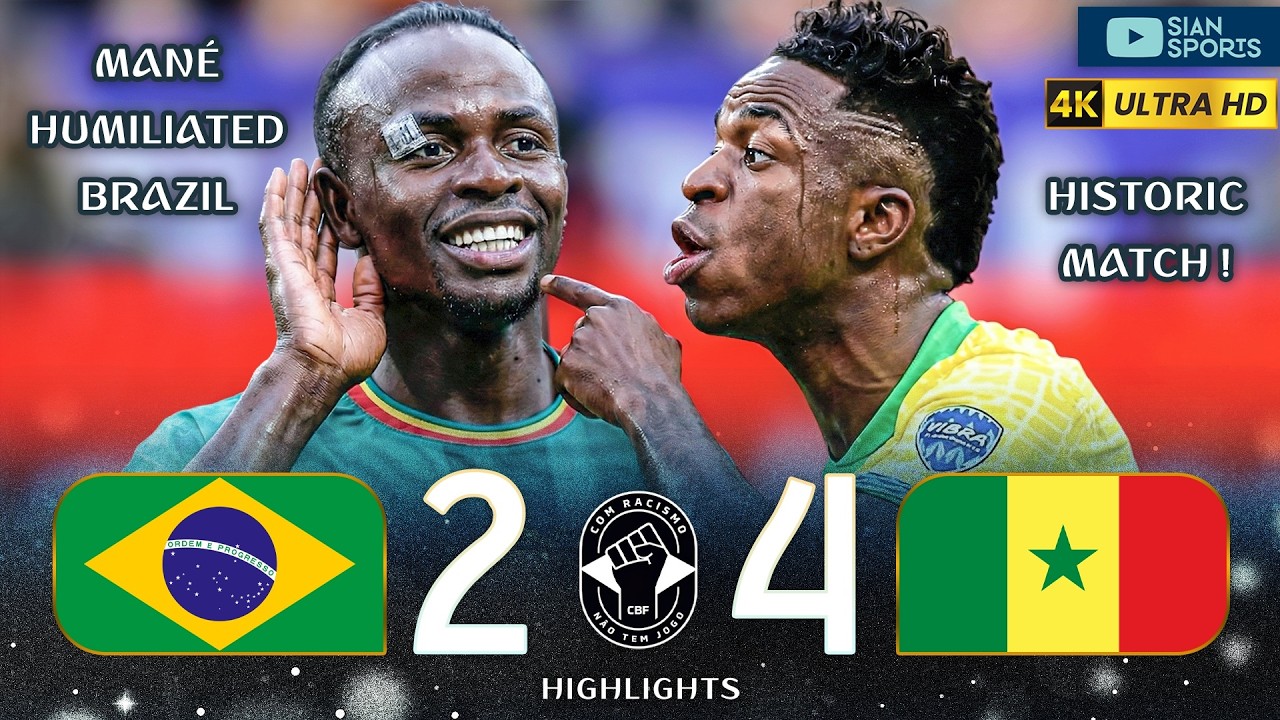 SADIO MANÉ HUMILIATED BRAZIL AND SENEGAL INJURED THE BRAZILIAN NATIONAL TEAM WITH A HISTORIC DEFEAT!
