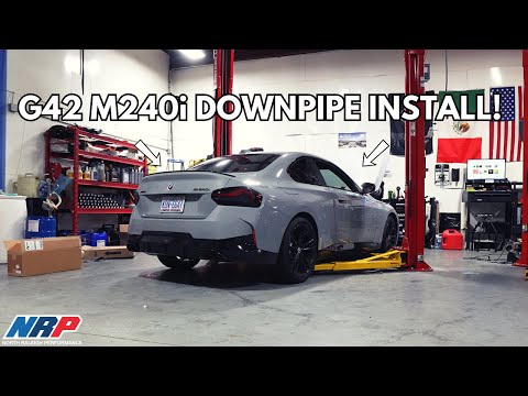 BMW M240i Active Autowerke Catted Downpipe Install!! (SOUND CLIPS)