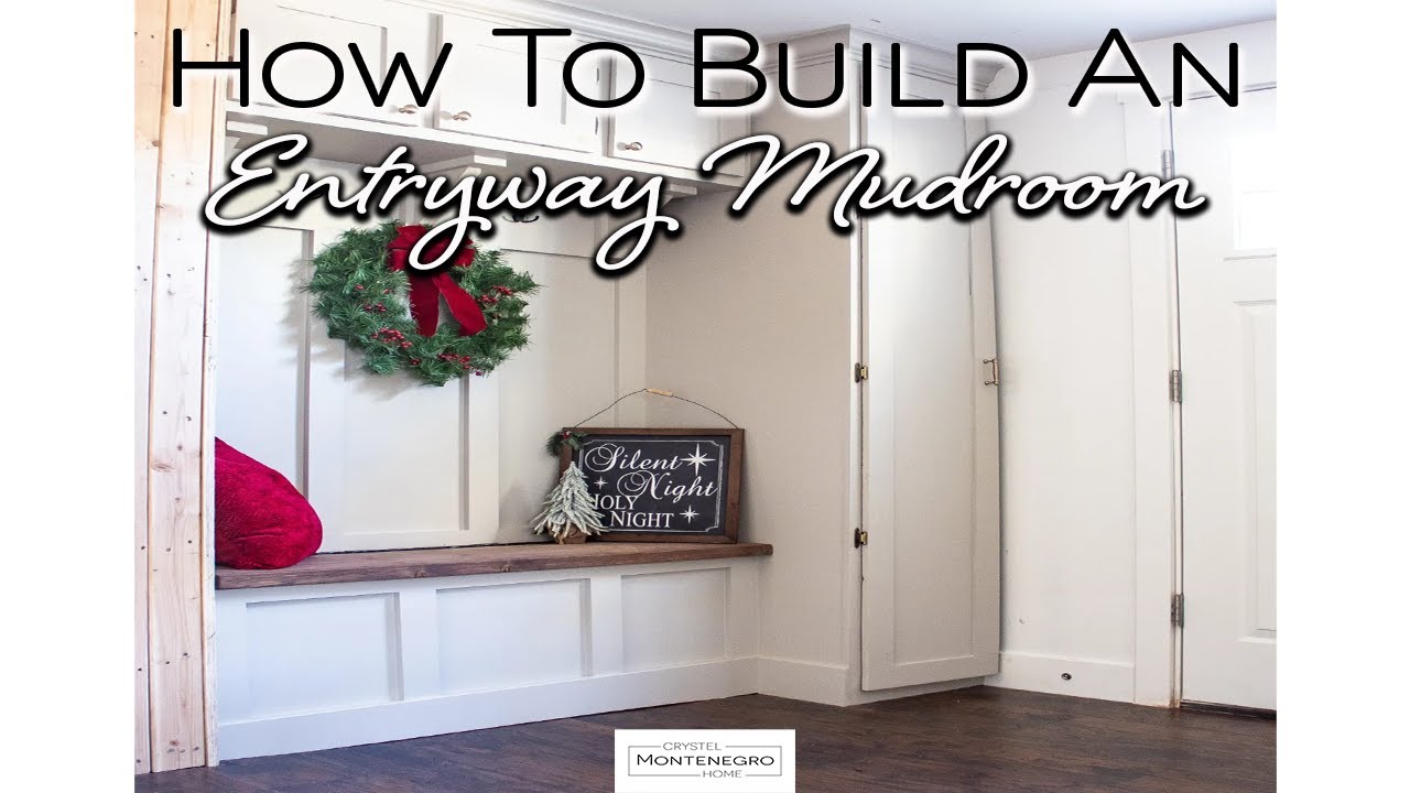 Watch video DIY Entryway Makeover with Storage Bench Now DIY Entryway Makeover with Storage Bench