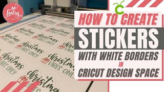 How to Make Stickers with White Border or Offset in Cricut Design Space 😍 Full Tutorial