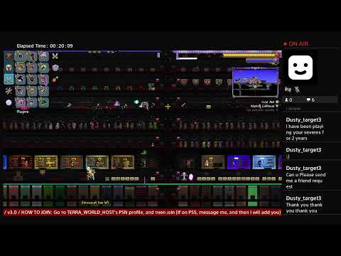 / PS4 / Terraria Ultimate All Items World / 24/7 /