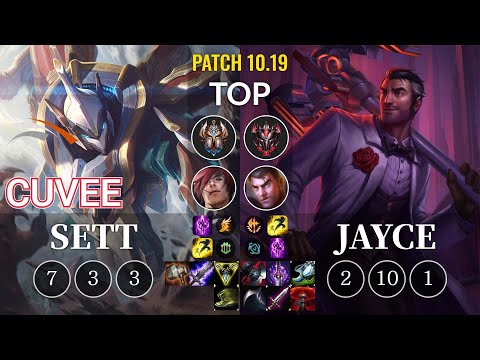 HLE CuVee Sett vs Jayce Top - KR Patch 10.19
