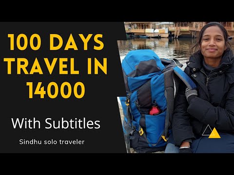 100 days travel in 14000 Rs. Detail explained with subtitles @Sindhusolotraveller