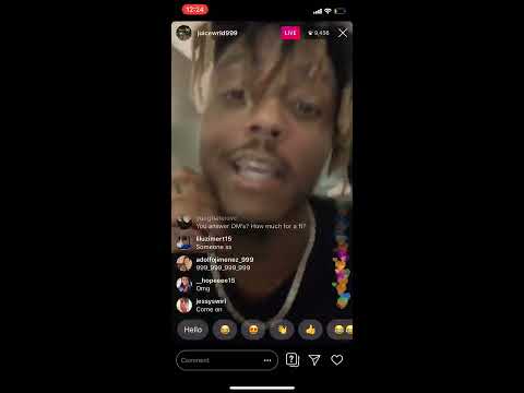 Juice Wrld - Fire Freestyle to Lil Wayne Beat - IG Live