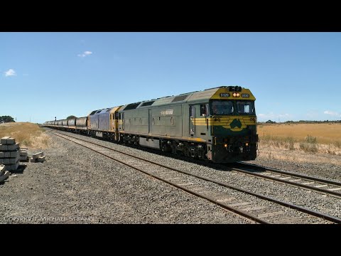 7735V Pacific National Grain Train With G520 & G540 (29/12/2021) - PoathTV Australian Railways