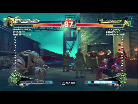 BlauerBlitz2009 [Zangief] Vs ICE_MAN_213 [M.Bison] SSF4 AE Online Ranked Matches - PSN