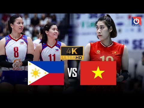 Full 4K | PHILIPPINES vs VIETNAM | Đại chiến chuyền hai Lâm Oanh vs De Guzman